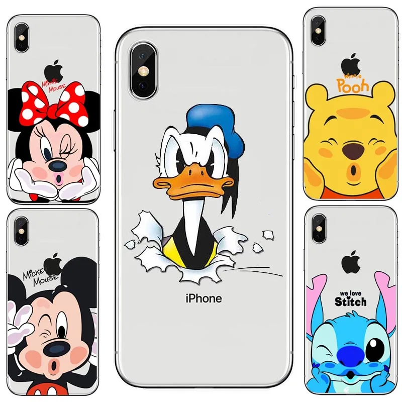 Чехол для телефона с изображением Микки и Минни Дональда Дейзи Дака iPhone5S SE X 10 8 7