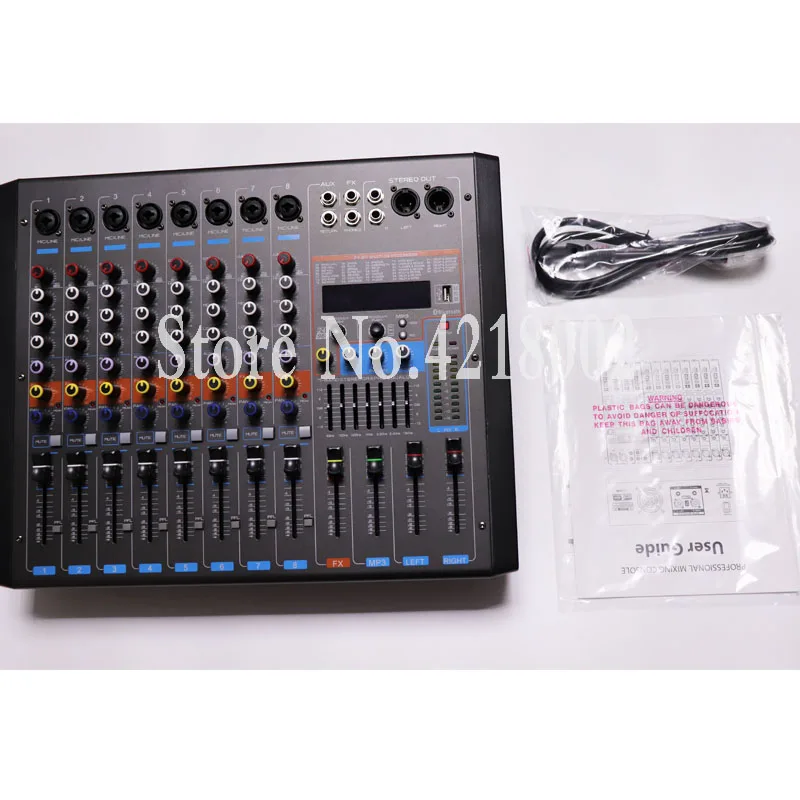 550+550W 8 Channel Amplifier Mixer Machine Stage