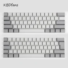 White Black Gray Orange Green Yellow Blank Thick PBT dsa Profile 62 Key ISO 61 ANSI Keycaps For MX Switches Mechanical Keyboard