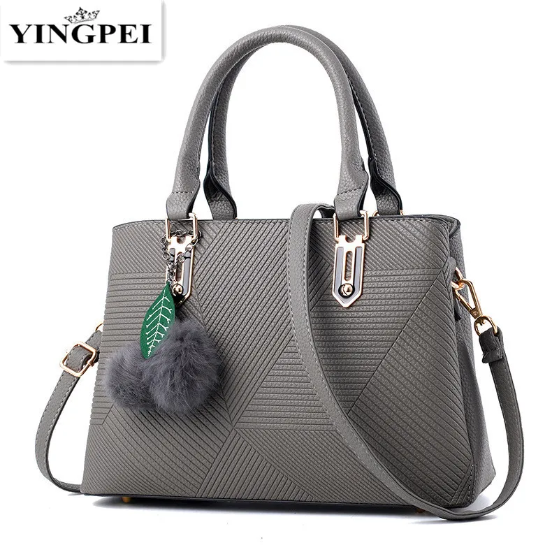 

YINGPEI Women Bag Vintage Casual Tote Fashion Women Messenger Bags Shoulder student Handbag Purse Wallet Leather 2018 New Black