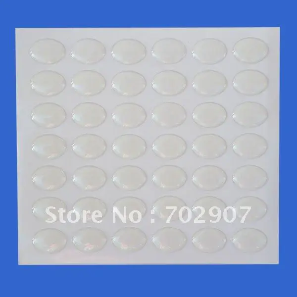 

Wholesale&Free shipping:"1000 pcs/lot"18mm*14mm Oval Clear Epoxy Scratch-off Stickers Used For DIY Jewelry Crafts