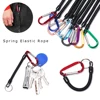 1PC TPU Retractable Spring Elastic Rope Security Lock Plastic Retractable Tether Anti-lost Keychain Carabiner Climbing Accessory ► Photo 2/6