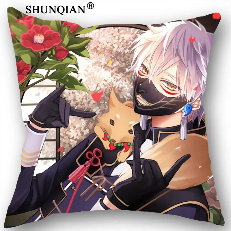 

New Touken Ranbu Online Pillowcase Wedding Decorative Pillow Case Customize Gift For Pillow Cover 35X35cm,40X40cm(One Sides)