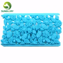Торт домашний декор Листья лепесток Стёганое одеяло тиснения, помадка кружева печать печенья Форма для капкейков украшения печенья резаки инструменты для выпечки