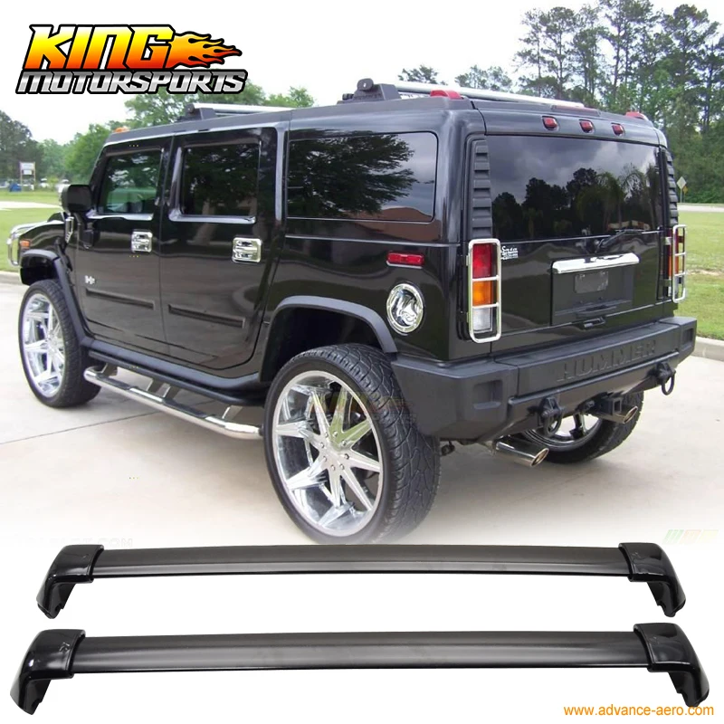For 2003 2009 Hummer H2 OE Factory Chrome Polish Top Roof Rack Cross