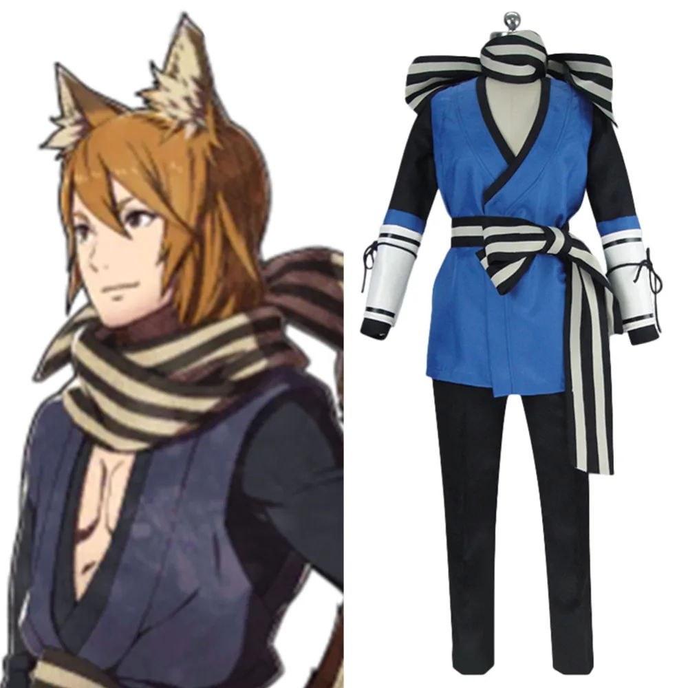 Огонь эмблема Косплей Пробуждение Костюм Fates Warrior Nishiki костюм игра вечерние