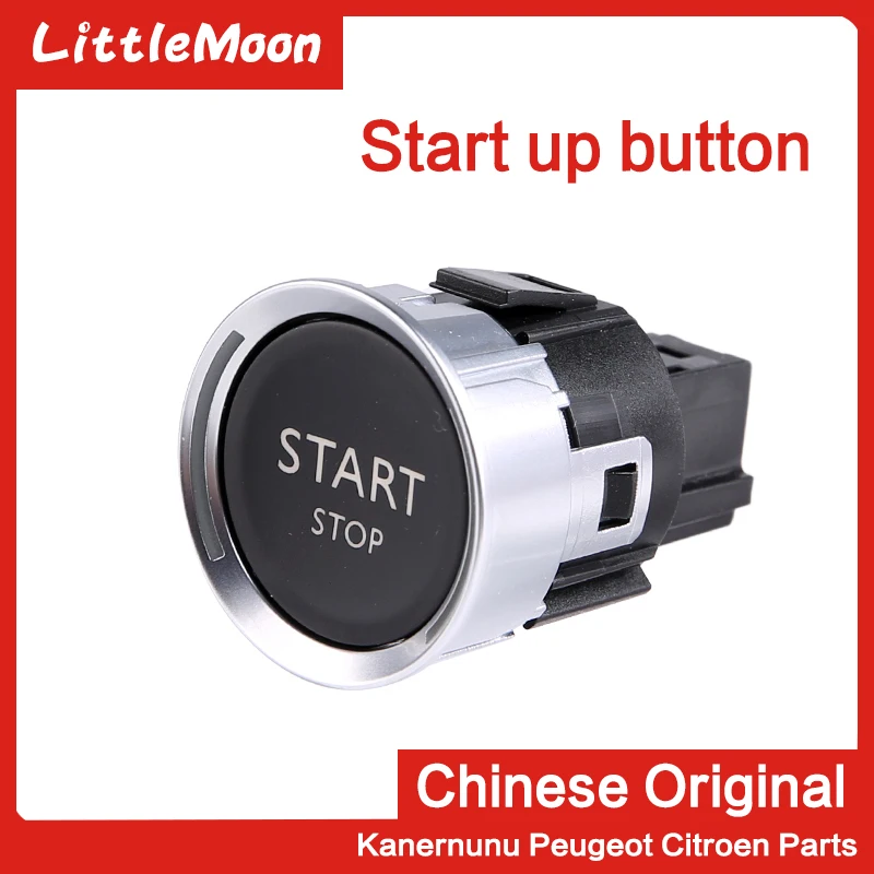 

LittleMoon Original one-button start button Start switch Close button for Peugeot 308 408 508 3008 2008 Citroen C4 C5 DS4 DS5DS6