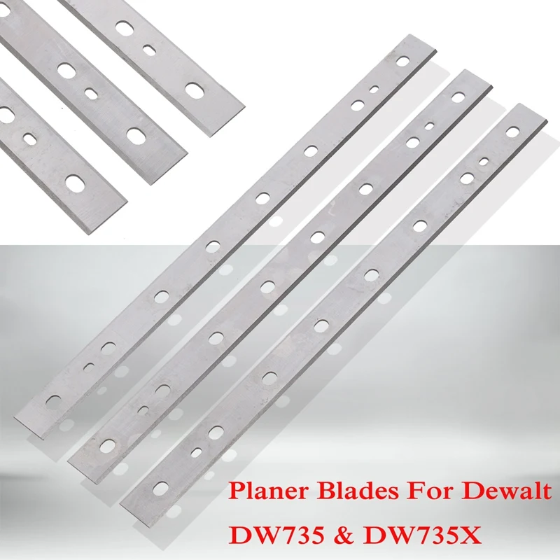 

3PCS 13inch High-speed Steel Planer Blades For Dewalt DW735 DW735X Replacement Part Woodworking Blades