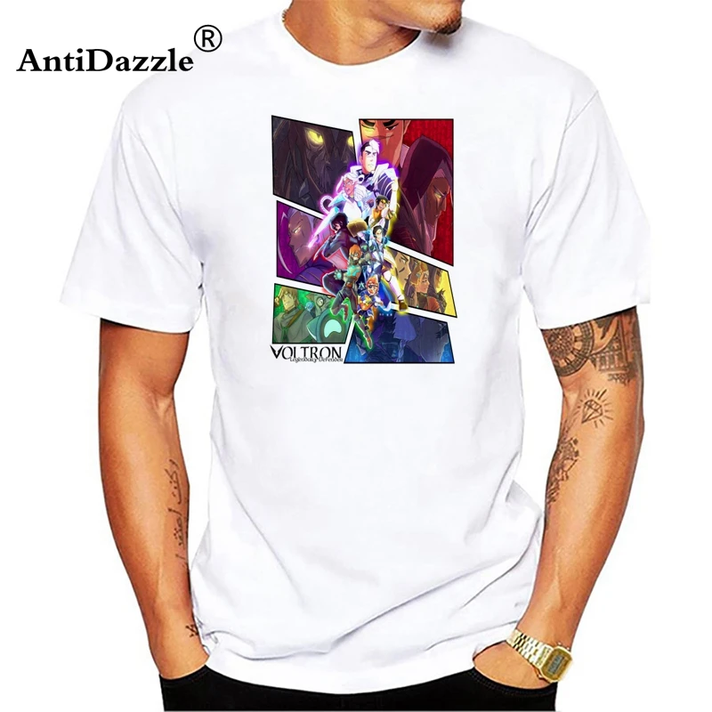 

2018 Men T Shirt voltron shiro High Quality Print Man Clothing Short Sleeve O-Neck Galaxies Cool Top Basic Tee