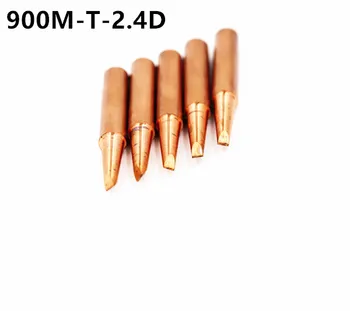 

5pcs/lot 900M-T-2.4D Diamagnetic DIY pure copper Soldering tip welding sting For Hakko 936 FX-888D Saike 909D 852D+ 952D K B I