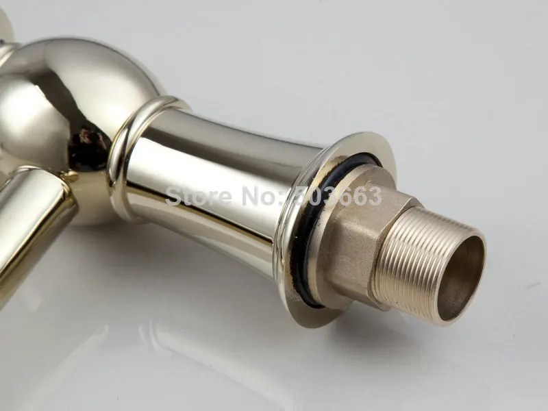 9828 Водопад кран горячей и холодной устройства Polished Золотой Ванная комната умывальник MF-1198 смеситель кран