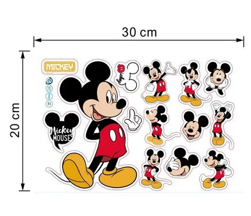 Hot Mickey Mouse Minnie mouse wall sticker children room nursery decoration diy adhesive mural removable vinyl wallpaper XY8126