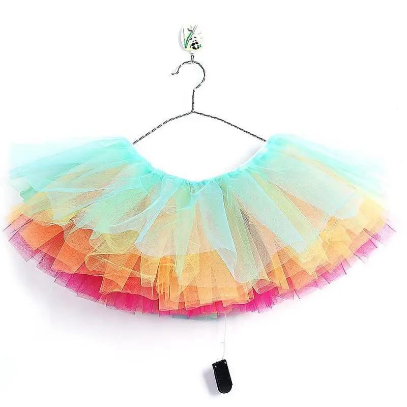 led light up sexy women ballerina tutu chiffon short skirt dress petticoat dance rave neon party halloween decorations costumes
