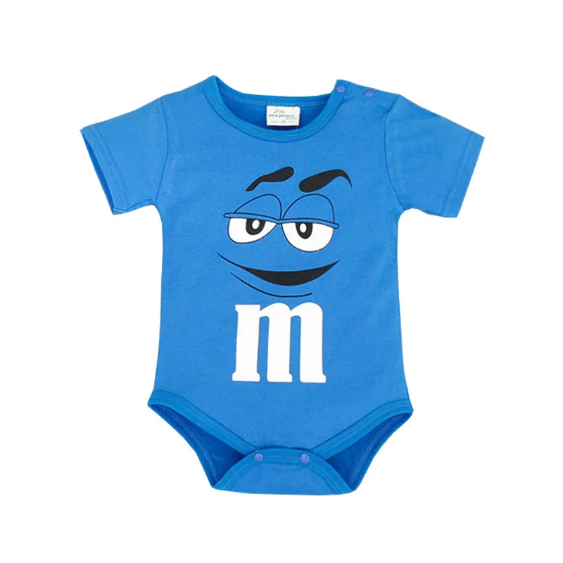 

Hot Sale Baby Bodysuit Clothing Cotton Short Sleeve Triangle MM Chocolate Cartoon For 0-2T MM821 Newborn Baby Jumpsuit