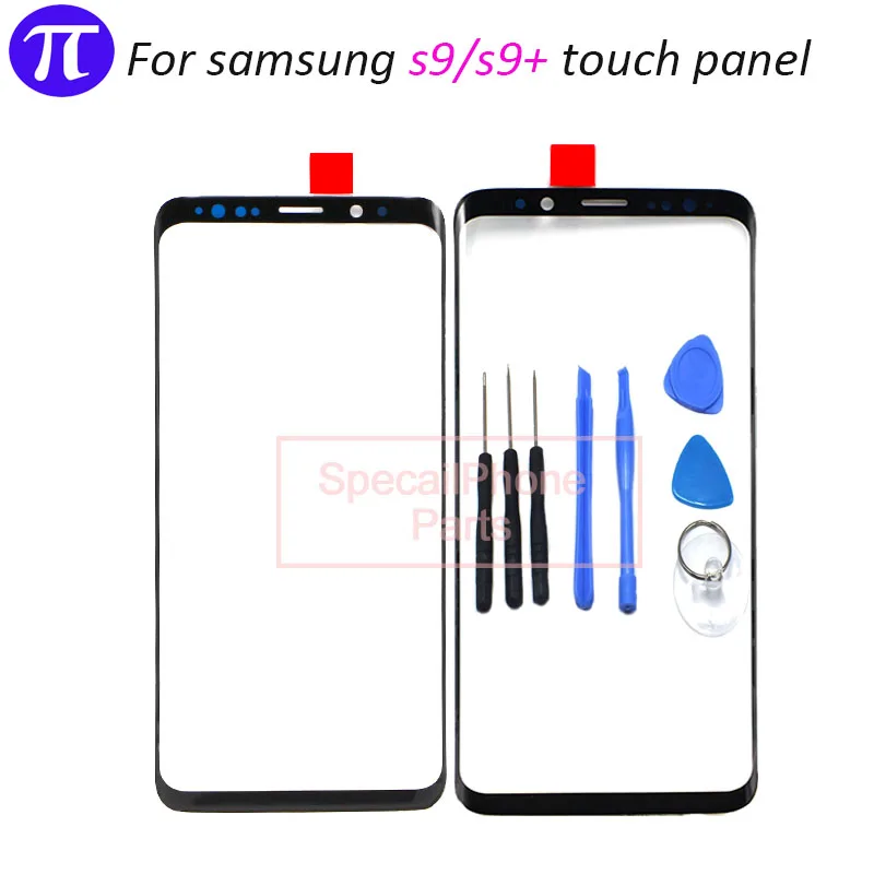 С бесплатными инструментами для samsung Galaxy S9 G960F S9 плюс G965F спереди Стекло Сенсорный экран Топ объектива ЖК-дисплей внешний Панель Запчасти для авто