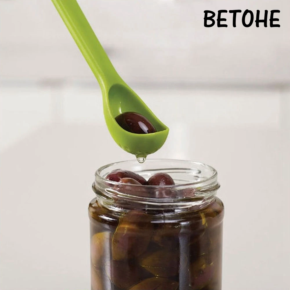 BETOHE Высококачественная ложка и вилка из 2 частей пластиковый дуршлаг Стальная