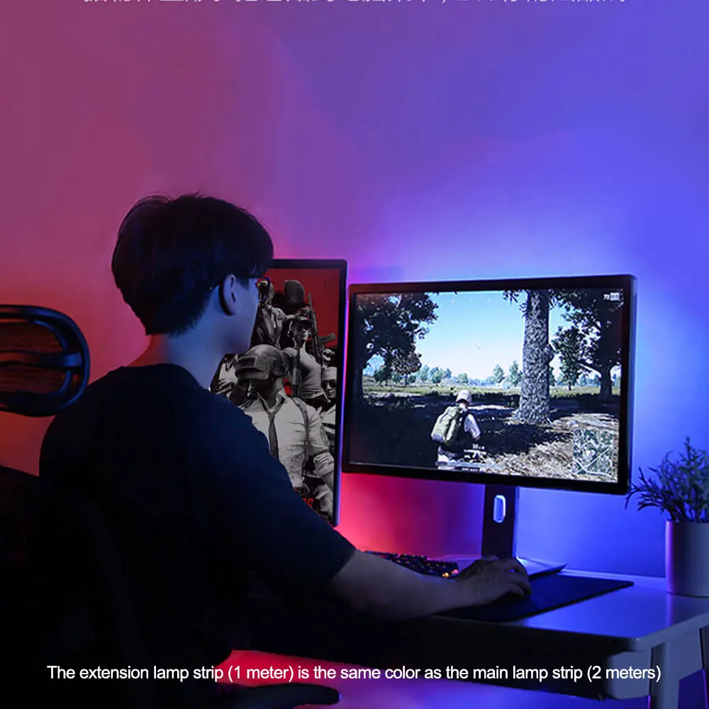 Xiaomi Yeelight RGB интеллектуальная световая полоса плюс расширение смарт телефон