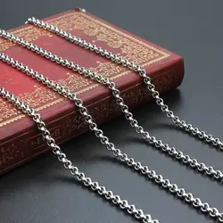 1 Meter/pcs нержавеющая сталь звено цепи для ювелирных изделий Diy Металлический Тон браслет цепь цепочки и ожерелья ювелирные аксессуары