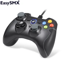 EasySMX ESM-9100 Проводной геймпад Джойстик с двойной вибрации Контроллер с кнопкой TURBO Геймпад для ПК PS3 ТВ коробки Андроид-смартфонов