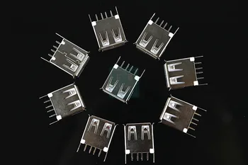 

10/5/2pcs 13.7 vertical vertical USB socket USB-A mother AF180 USB A 13.7mm