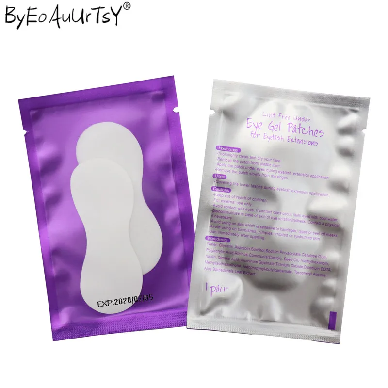 100pairs Individual Eyelash Extension Pads Silk Eye Patches Under Eyepatch for Eyelash Extension Remover Makeup Tool (18)
