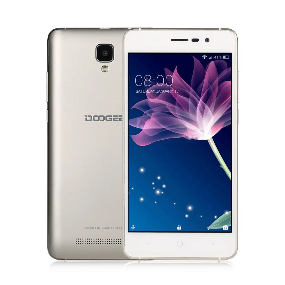 DOOGEE X10s мобильные телефоны 5,0 дюймов ips 1 ГБ 8 ГБ Android6.0 смартфон Dual SIM MTK6580 1,3 ГГц 5.0MP 3360 мАч WCDMA GSM мобильный телефон