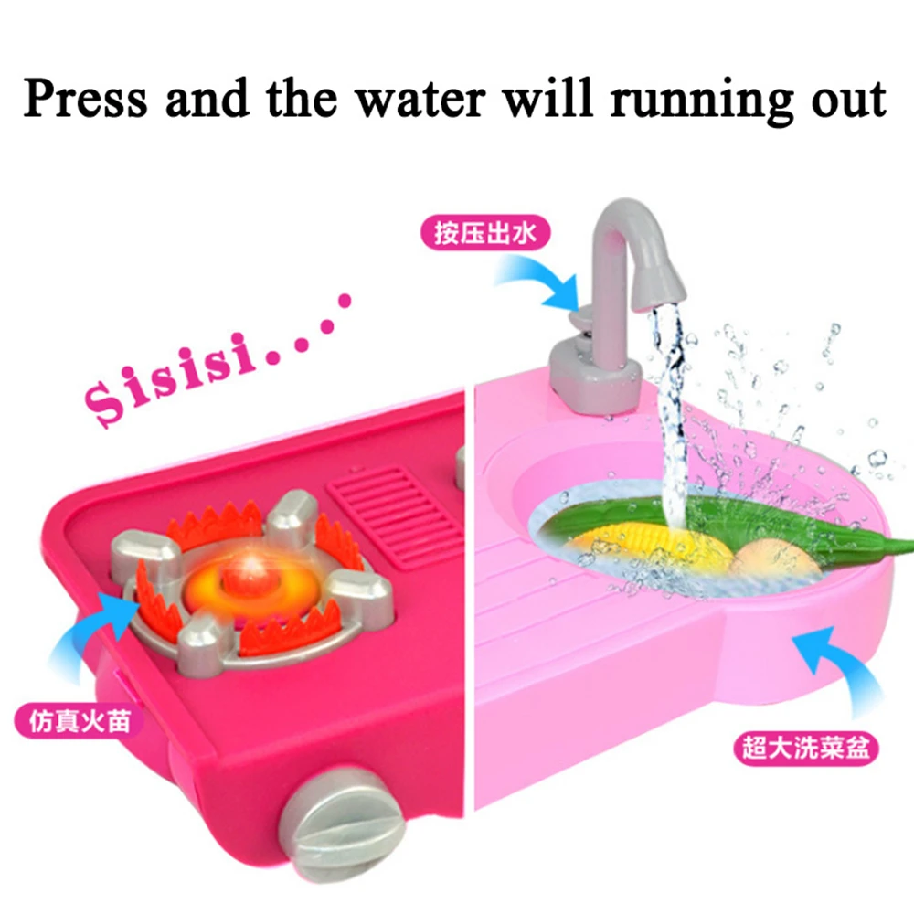 New 2 Types 1 Sets 37 Pcs Kitchen Plastic Pretend Play Food Children Toys With Music And Light Height is about 72 cm Toys Gifts (15)