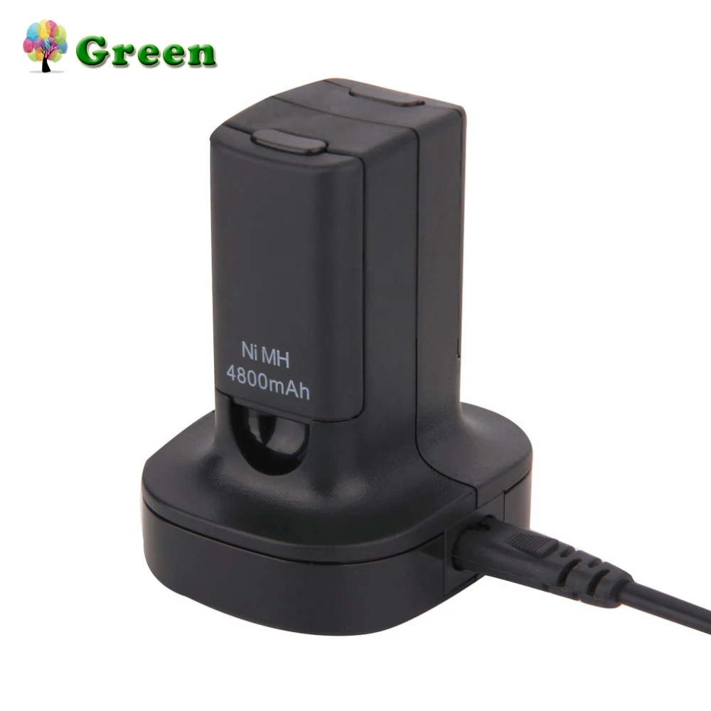 

2 X 4800mAh Rechargeable Battery + Charging Station Charger Dock 96*80*67 mm For Xbox 360 Digital bateria for xbox 360