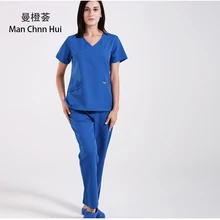 High-grade surgical gown operating room doctor clothes short-sleeved surgical clothes nurse brush hand suit split suit