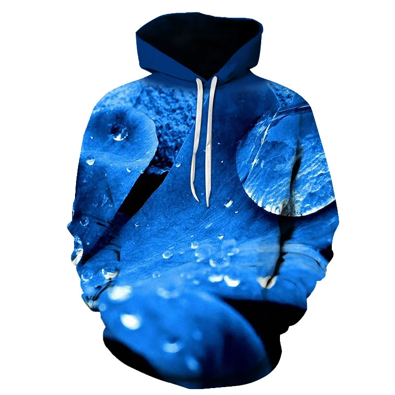  New Arrival Hiphop Hoodies Autumn Winter Thin Sweatshirts With Hat 3D Printed Trees Hooded Tops Pul