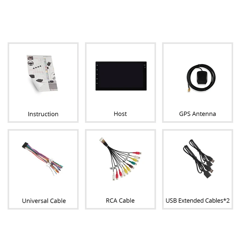  Ownice 4 Core Android 9.0 2G Ram 16Gb Rom Car Gps 2 Din Universal Car Radio Player Mp5 Player