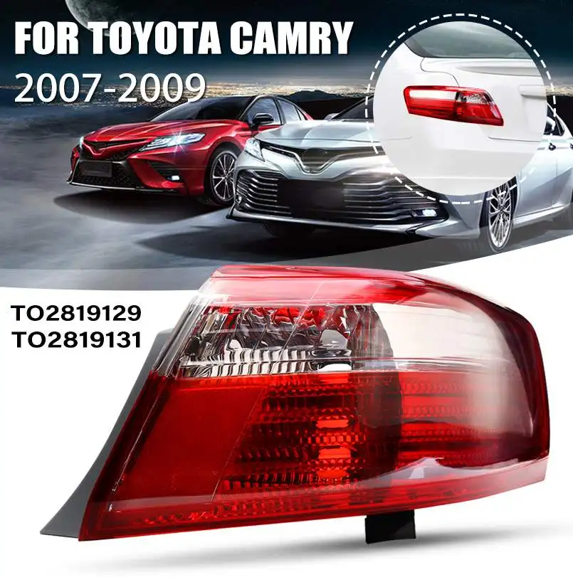 Автомобильный задний светильник, задний противотуманный фонарь, тормозной светильник для Toyota Camry 2007 2008 2009, автомобильные аксессуары для замены TO2818129 TO2818131 - Цвет: Right