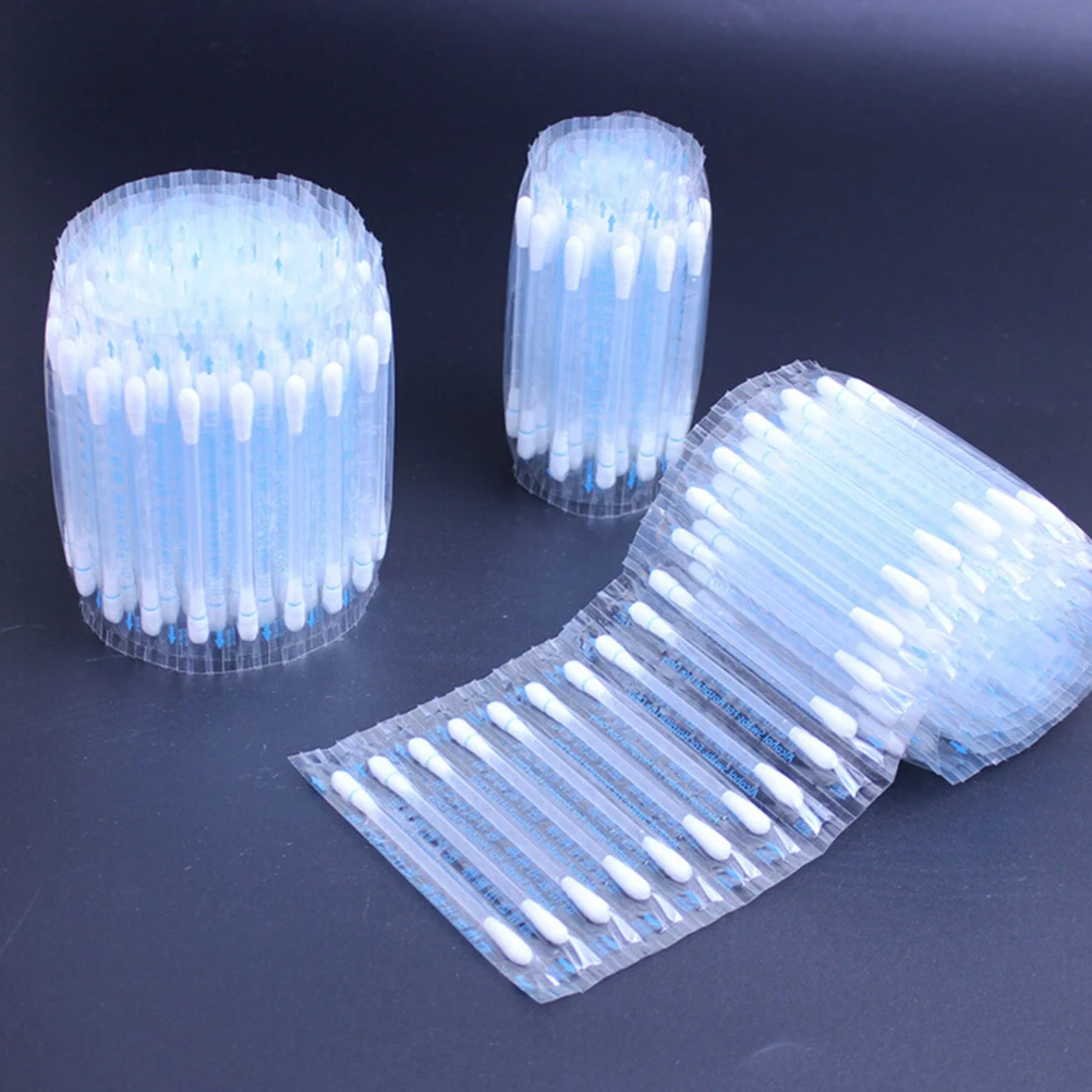 10Pcs Disposable Swabs Medical Alcohol Cotton Stick Alcohol Disinfected Baby Cotton Swab Climbing Aid First Aid Kit