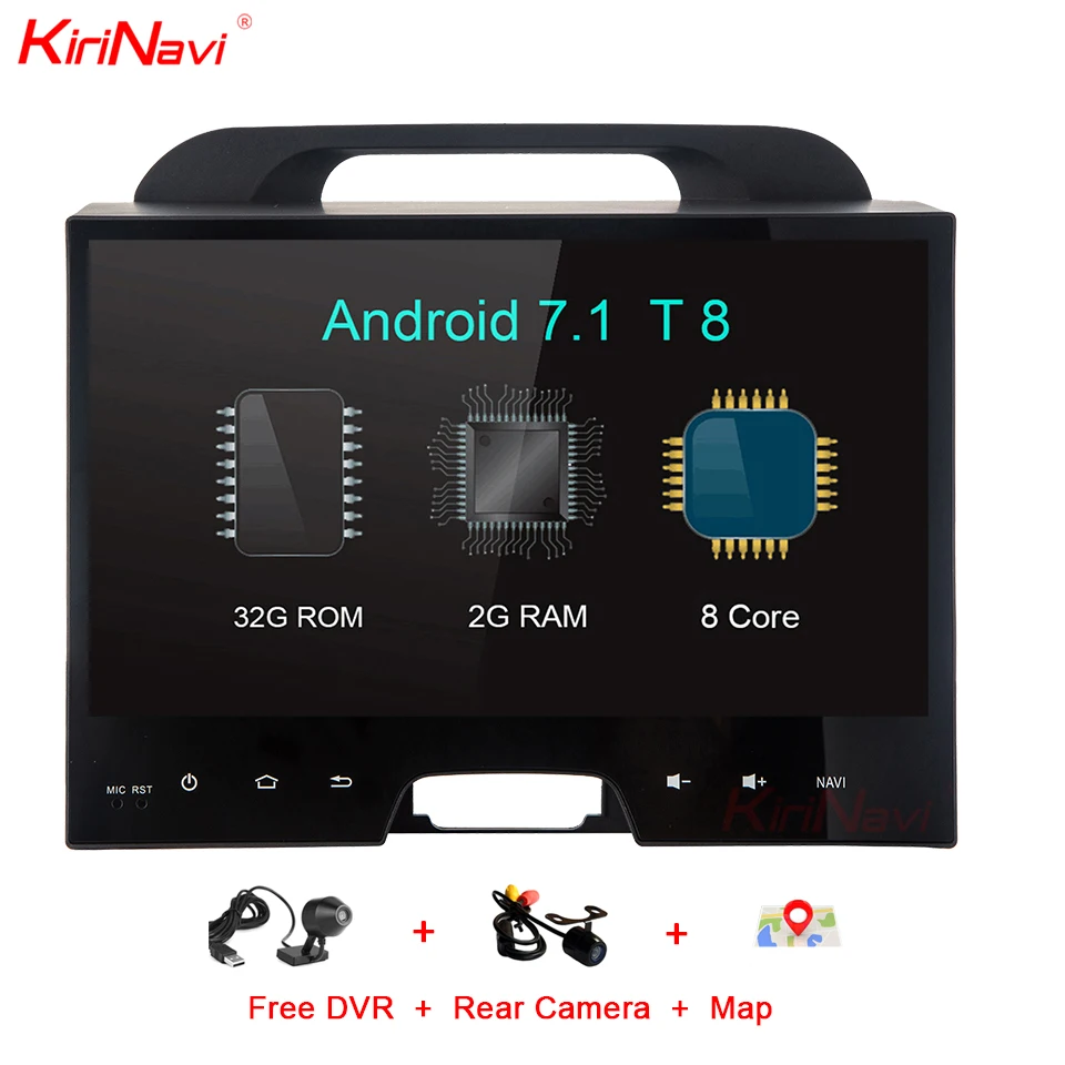 

KiriNavi Octa Core Android 7.1 Car DVD GPS Navigation For Kia Sportage Audio Stereo Radio Multimedia System RDS BT 4G 2010- 2014