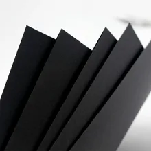 ВЫСОКОЕ КАЧЕСТВО A3/A4 чистая древесная целлюлозная черная картонная бумага DIY высококлассная детская копировальная бумага ручной работы 100 листов/упаковка