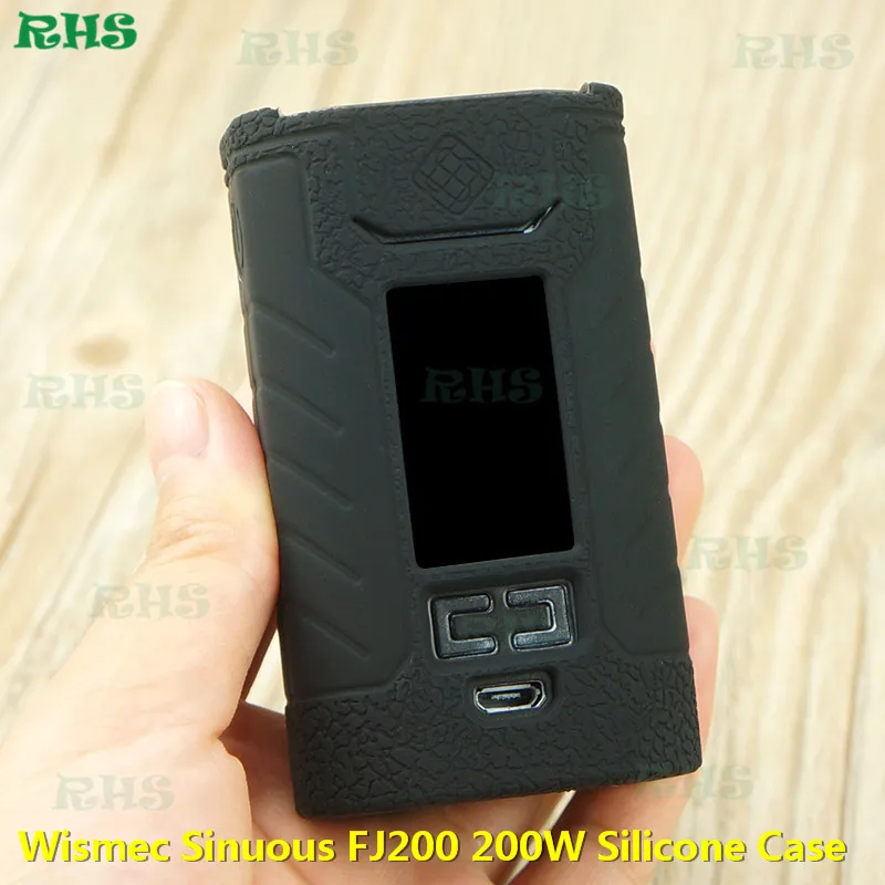 

RHS New Arrivals Silicone Case Cover for Wismec Sinuous FJ200 200W Kit with 13 different beautiful colors from China factory