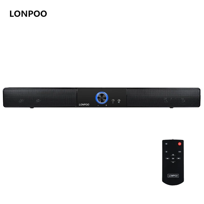 Lonpoo Soundbar Bluetooth Динамик MP3 USB s сабвуфер для компьютера наушников стерео