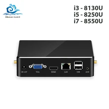 HLY мини-ПК DDR4 ram Intel Core i7 8550U i5 8250U i3 8130U Windows 10 4K UHD HTPC Wifi USB мини-компьютер настольный игровой ПК