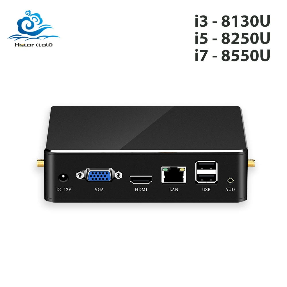 Najtaniej Lzż Mini PC DDR4 pamięci RAM intel core i7 8550U i5 8250U i3 8130U Windows 10 4K UHD HTPC wifi usb minikomputer pulpit komputer do gier
