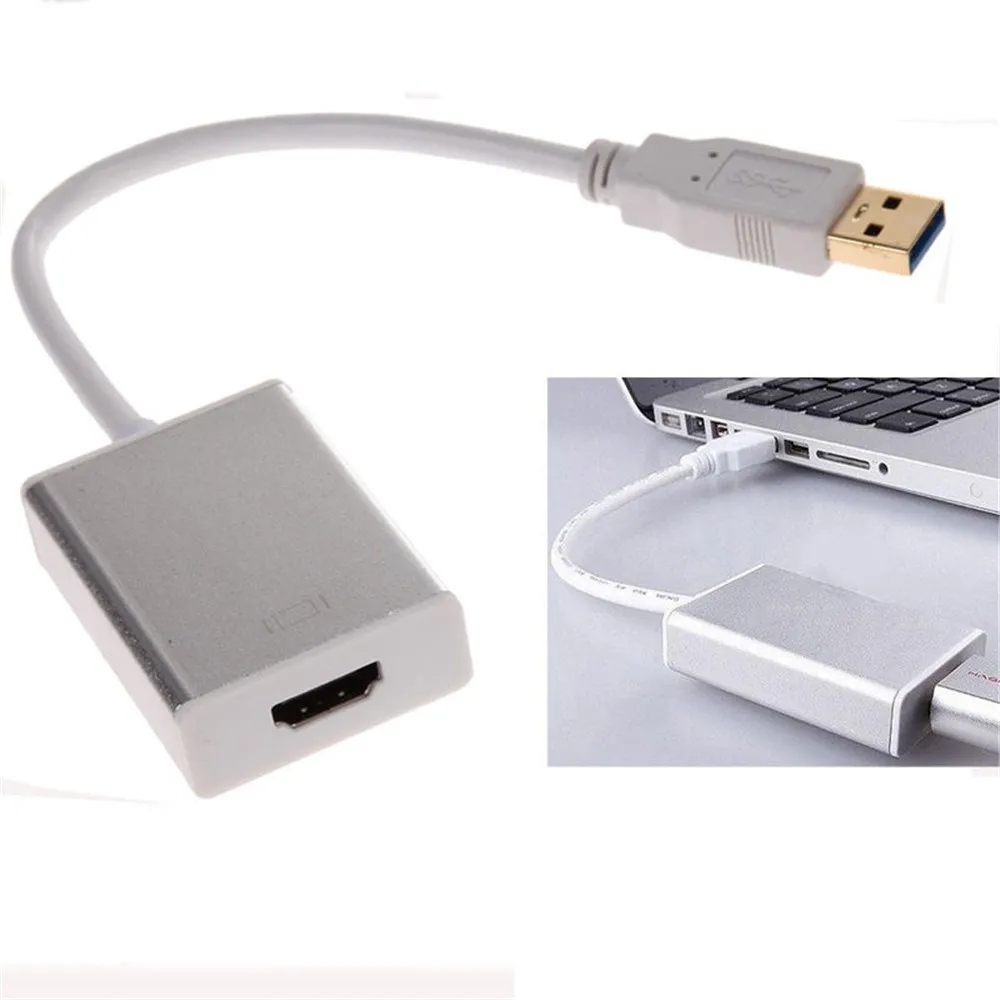 1pcs Good USB 3.0 to HDMI Converter Cable Display Graphic Adapter fr