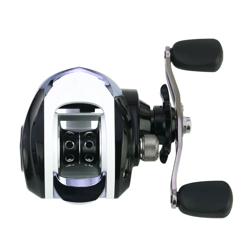 

YUMOSHI Full Metal Hollow Out V-shaped Wire Cup Casting Fishing Reel Durable Wear-resisting Left/Right Handle Baitcasting Wheel