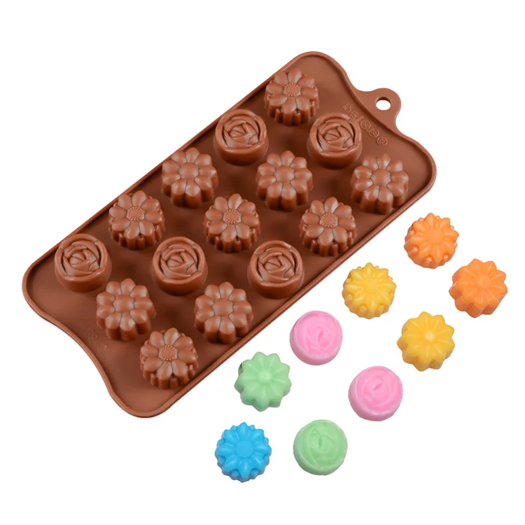 Silikolove Fondant Cake Decorating Tools Nonstick Silicone Mold Chocolate Jelly Pudding Molds for Baking Kitchen Sugarcraft