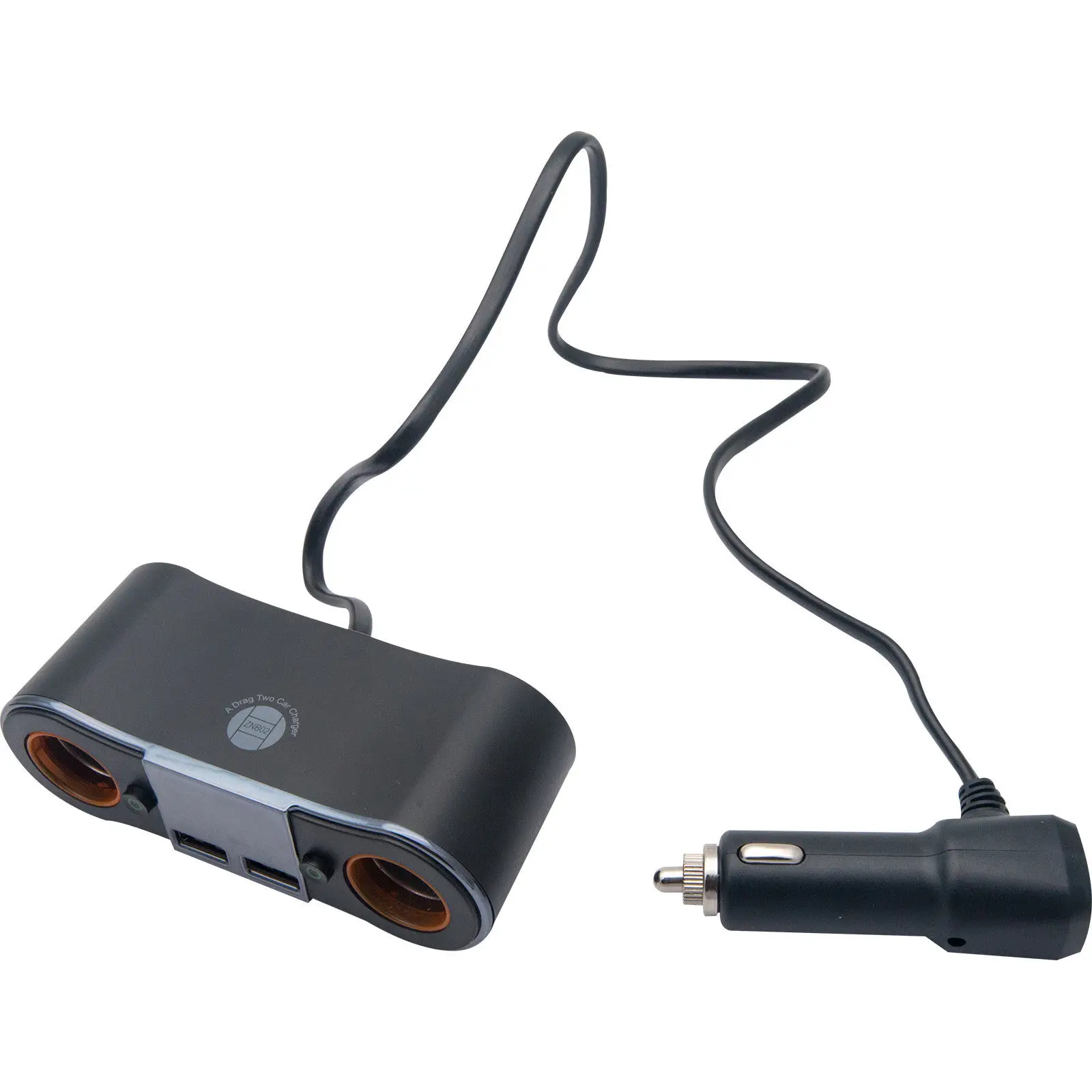 2 в 1 ZNB02 прикуриватель USB зарядное устройство адаптер сторонняя двойная