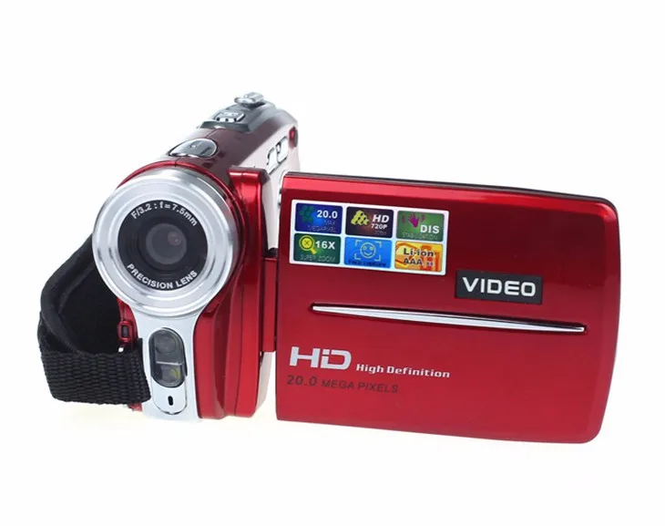 Удивительный 3-дюймовый TFT ЖК-дисплей цифровой Камера 720 P HD 20MP видеокамера высокое качество 16x цифровой зум DV Камера