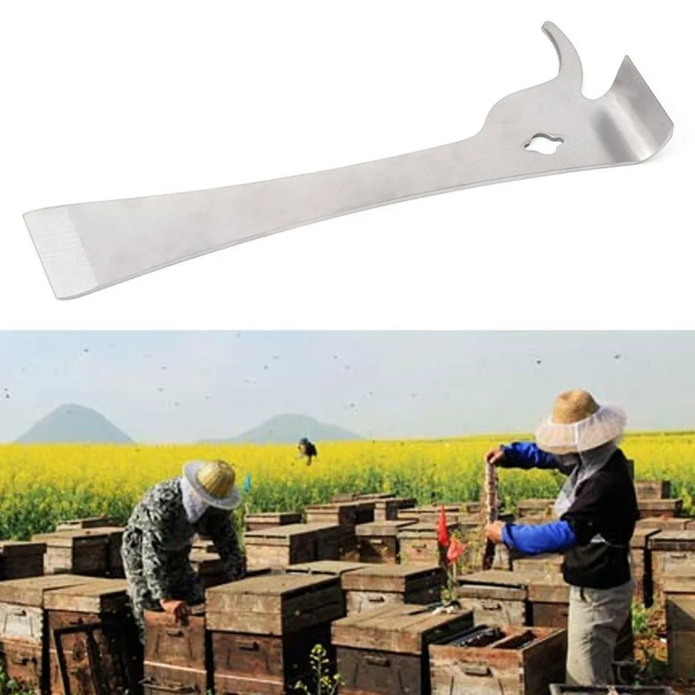 

Beekeeping Supplies Bee Tools Stainless Steel Thumb Type Bee Honey Knife Bee Hive Scraper Multifunctional Beekeeping Is Specia