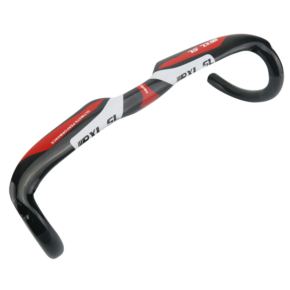 RXL SL Cycling Handlebar Road Bike 31.8mm Bicycle Bent Bar 3K Glossy RedBlueGreen Carbon Handlebars (7)