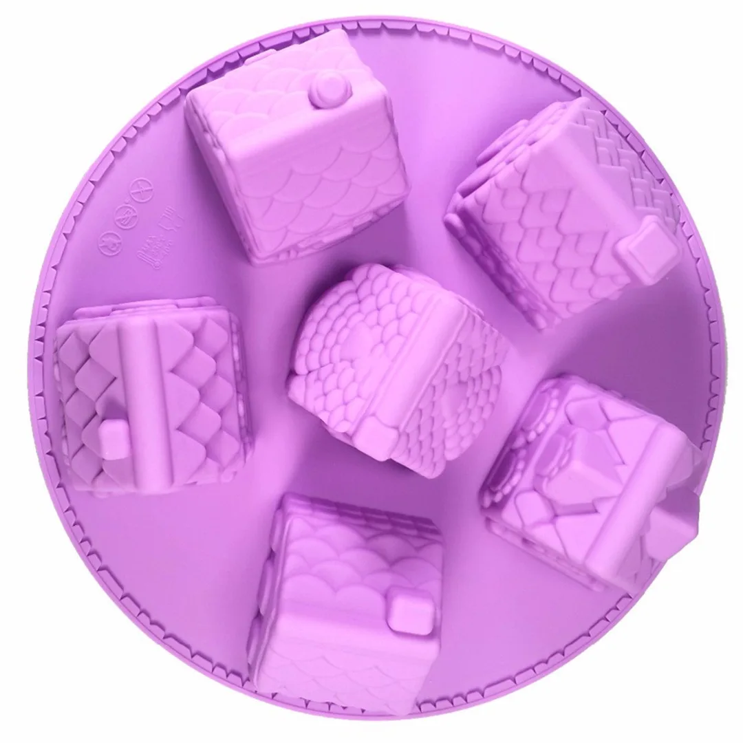 JX-LCLYL 3D мини дома торт плесень пряничные домики силиконовые формы для выпечки инструменты новые