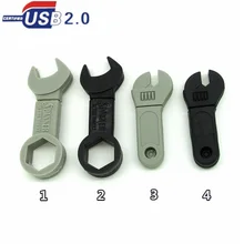Мультфильм Мини инструмент гаечный ключ флэш-накопитель USB карта памяти, Флеш накопитель персонализированный реальный флешка, подарок 4 ГБ 8 ГБ 16 ГБ 32 ГБ
