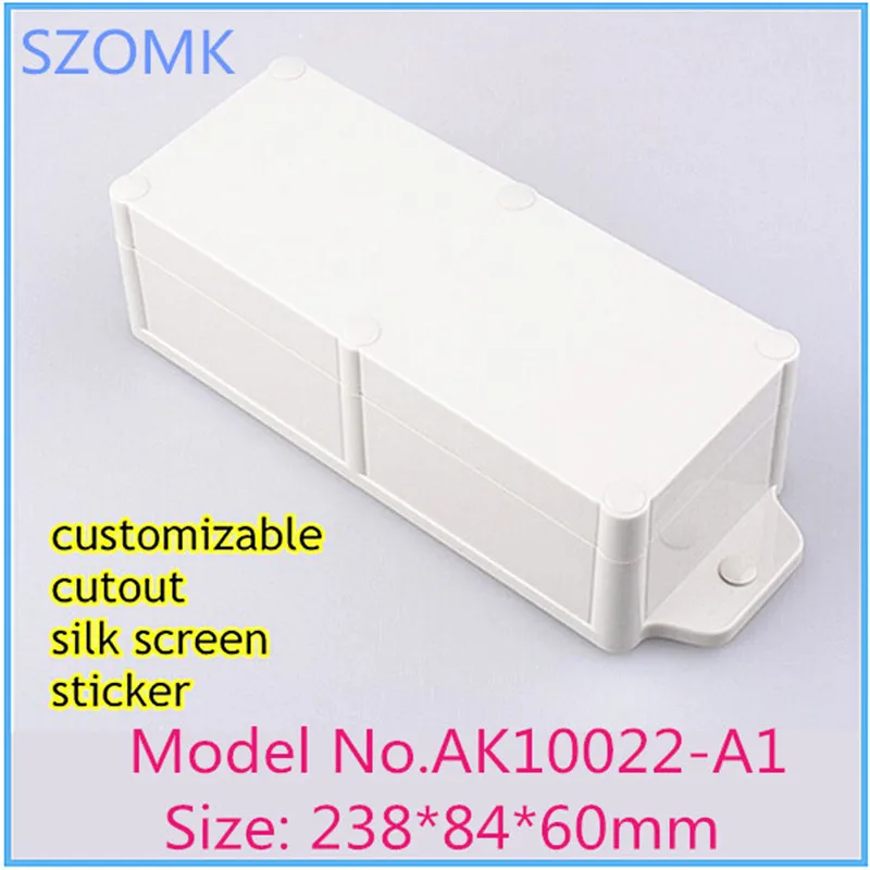 

electronics plastic electronics project case (1 pcs) 238*84*60mm instrument housing case box plastic project box pcb enclosure