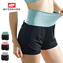 Queshark женские шорты для бега, короткие женские спортивные шорты для спортзала, женские спортивные шорты для бега